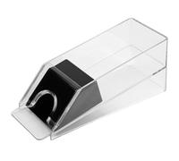 Acrylic Card Shoe Dealer Dispenser for Playing Cards and Poker Games | Reusable Weighted Wedge, Smooth Rounded Edges, Large Capacity Space, Dealing Slot, Holds up Six Decks