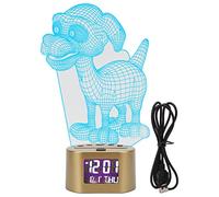 ACRYLIC CARTOON NIGHT LIGHT ALARM CLOCK PERPETUAL CALENDAR DISPLAY RGB LIGHT FOR KIDS ROOM