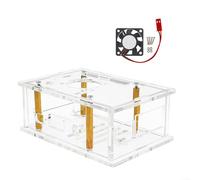 Acrylic Case For Orange Pi Zero 4 Pro With Fan Integration Capability, Dimensional Precision, And Durability(shell + Fan)