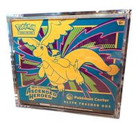 Acrylic Case For Pokemon ETB Elite Trainer Box UV Resistant Display Case 8mm Thick (1 Case) Premium Clear Protective Display Case for Standard Size Pokémon Elite Trainer Boxes