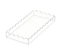 Acrylic Catchall Tray - Minimal Visual Presence, Daily Item Arrangement, Refined Home Accent, Compact Placement Flexibility | Kitchen Living Room Closet Shelf Dresser Cabinet Personal Organization Use