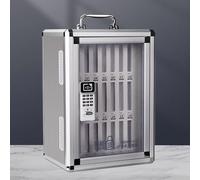 Acrylic Cell Phone Locker Box with Password Lock - 72 Slot Mobile Phone Storage Cabinet for School, Classroom, Office, and Exam Use