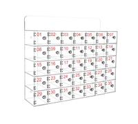 Acrylic Cell Phone Storage Cabinet, Wall-Mounted for Schools & Factories, 20 Slot Secure Mobile Phone Holder, Desktop Support for Safe Device Management