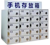 Acrylic Cell Phone Storage Cabinet with 20 Compartments & Lock - Personal Locker for Secure Mobile Device Storage - Ideal for Offices & Shared Spaces