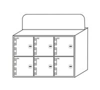 Acrylic Cell Phone Storage Cabinet with 6-60 Slots Wall-Mounted Lock Box for Mobile Device Management Pocket Chart for Home or Office Use