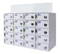 Acrylic Cell Phone, Wall-Mounted Cell Phone Storage Box with Lock, Durable Desktop Support for Mobile Devices, Stylish Acrylic Phone Holder
