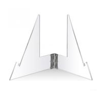 Acrylic Championship Belt Display Stand Stable Triangular Base for Sport Football Heavy Duty Wrestling Boxing or Martial Arts Belts Showcase Photos Plates Clear Modern Holder 9x9.5 Inch