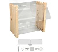 Acrylic Chicken Feeder Automatic Large Capacity Adjustable Bird Food Box for Budgies Cockatiel Quails Rutin Chickens Parrots (Small Size)