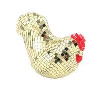 Acrylic Chicken Figurine Mirror Ball - Reflective Acrylic Collection - Decoration Chicken Sculpture - For Thanksgiving, Holidays, Birthdays, Holidays, Holidays, Living Room Le Bure