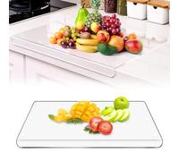 Acrylic Chopping Board for Kitchens, Cutting Board Tempered Worktop Saver for Kitchens, Large Cutting Board with Counter Lip for Kitchen Gifts for Mom Dad