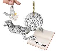 Acrylic Christmas Tree Hangings Decorations Acrylic Pendant for Women Reading | Reading Women Hangings Ornament | Realistic Design Pendant Decoration for Path