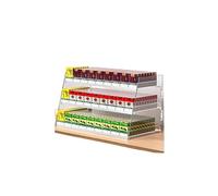 Acrylic Cigarette Display Rack, Retail Supermarket Organizer, Auto-Push Cigarette Holder, Compact Cigarette Showcase for Store, 55.5x28.4x24cm Divider