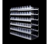 Acrylic Cigarette Display Rack - Wall Mounted & Countertop Organizer with Auto Pusher - 2/3/4/5 Shelves - Durable, Stylish Retail Solution for Stores & Sales Counters