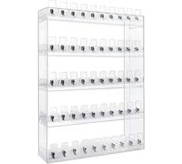 Acrylic Cigarette Display Rack with Auto Pusher - Rectangular Retail Organizer for Supermarkets, Malls & Cafeterias - Spacious 36.2"x10.6"x19.7" Cabinet Holder