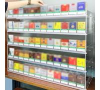 Acrylic Cigarette Display Rack with Multiple Tiers for Retail Store Organization