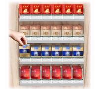 Acrylic Cigarette Display RackAutomatic Pusher for Countertop & Wall Compact 43x16x51.5cm Perfect for Restaurants Bars MarketsMaximize Sales & Visibility