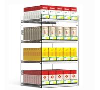 Acrylic Cigarette Display Stand - Automatic Tobacco Showcase Cabinet 31.5x28.4x54cm Stylish Cigarette Holder for Retail Store and Elegant Design for Optimal Visibility