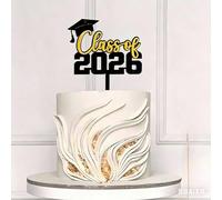 Acrylic Class of 2026 Cake Topper with Grad Cap Tassel,2026 Congrats Grad Decorations,We are So Proud of You Graduation Cake Decor for Congratulation Graduations Party Supplies