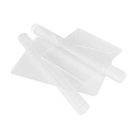 Acrylic Clay Tools Kit for Hand Modelling and Craft Use | Rectangle Board, U Shaped Piece, Solid Rod and Hollow Rod, Polished Corners, Scratch Resistant Surface