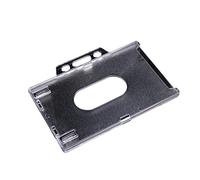 Acrylic Clear Cover Employee Executive Card Holder Protector Sleeve for Hotel, Cruise, Work ID Holder for Women Retractable