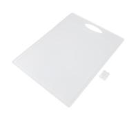 Acrylic Clear Cutting Board for Kitchen Counter, Chopping Board with Non Slip, Reversible Food Grade Cutting Board for Fruit Vegetable Countertop Protector, Includes Drain