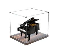 Acrylic Clear Display Case for Le-go 21323 Grand Piano, Display Box, Gift, Dust Box (Display Box only) (2mm) (Walnut color)