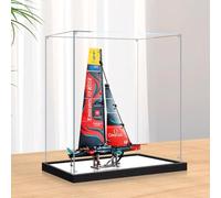 Acrylic Clear Display Case for Lego 42174 Monohull hydrofoil Display Box,Building Block Collectibles Transparent Dustproof Showcase Storage Box Display Box Stand for (Only Case) (3mm mirrors)