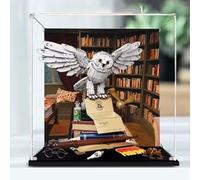 Acrylic Clear Display Case for Lego 76391 Hedwig Display Box,Building Block Collectibles Transparent Dustproof Showcase Storage Box Display Box Stand for (Only Case) (Style 2)