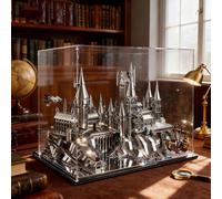 Acrylic Clear Display Case (for lego Harry Potter Hogwarts Castle and Grounds 76419), clear display case, dustproof protection, easy assembly fan display case (box only).3mm