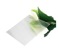 Acrylic clear Wave Ripple Sheet, Acrylic Wide Stripe Sheet Clear Stripe Spacing 8mm Thickness 3mm Multiple Sizes(100x100mm)