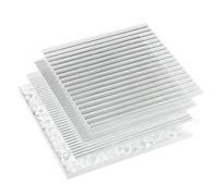 Acrylic clear Wave Ripple Sheet, Clear Square Acrylic Sheets 4 Pack Multiple Textures 3-5mm 100-150mm(5mm,150x150mm)