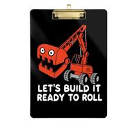 Acrylic Clipboard A4 Size 12.5" x 9" Jobsite Clipboard with Low Profile Clip for Observation Recorder Classroom Exacavator