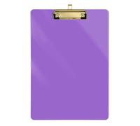 Acrylic Clipboard Amethyst Decorative Paperboard Chic Design Clipboards for Teacher Student Lawyer Nurse, A4 Letter Size 12.5 x 9 Inches Gold Clip