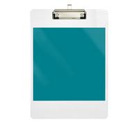 Acrylic Clipboard Peacock Blue Decorative Clipboard for Nurses Teachers Coaches Travel Clipboard Low Profile Silver Clip Retractable Hanging Tab 12.5 x 9 Inches