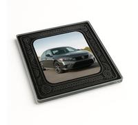 Acrylic Coaster Gift with Custom Car Photo Design - Torque Frame Automotive Enthusiast Decor for Car Lovers' Homes
