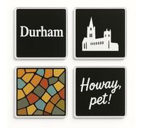 Acrylic Coaster Set of 4 with Durham Essence Design - Celebrate UK Heritage Home Decor
