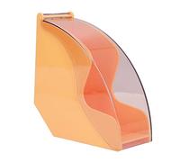 Acrylic Coffee Filter Holder with Cover Coffee Filter Paper Storage Rack for Home and Coffee Shop (Plastic dustproof Filter Box [Yellow])