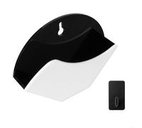 Acrylic Coffee Filter Storage,1 Pack Clear Acrylic Cone Coffee Filter Holder Wall Mount Or Desktop Storage Rack For For V60 Dripper And For Aeropress Round Filters Modern Kitchen Organizer Black(B)