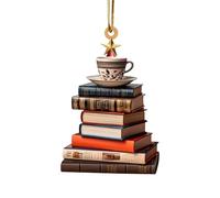 Acrylic Coffee Mug for Book Lovers - Decorative Reading Cup, Durable Design for Home, Office Use - Librarian, Student Christmas