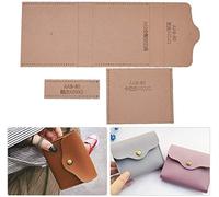 Acrylic Coin Purse Template Set, DIY Handmade Leather Mould Transparent Wallet Pattern Stencil for Hand Bag Making Craft Enthusiasts