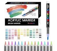 Acrylic Color Marker & Durable Water-Based Water Based Pens | Ideal for Stone, Glass, Fabric, Wood, Ceramic, Metal, Canvas and Art Experimentation Crafts