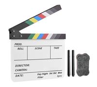 Acrylic Colorful Clapperboard Clapper Board Dry Erases Director Cut Movie Film Action Clap Handmade Cut