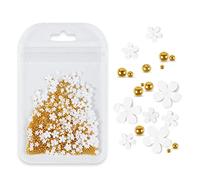 Acrylic Colorful Flower Nail Art Decals Charms for Rhinestone with Beads for Women Girls Decorations Flowers Nails Decor Supplies Acrylic Decorations Butterfly