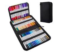Acrylic Coloring Pens,72-Color Double-Tip Art Markers,Art Coloring Pens | for Book Stone Canvas Fabric Wood Metal Crafts Glass Ceramic Rock Kids Activity School Classroom