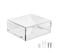 Acrylic Computer Holder,1 Pack Under Desk Mount For For Mac For Mini 2024 Space Saving Acrylic Holder Transparent Finish For Home Office Workspace