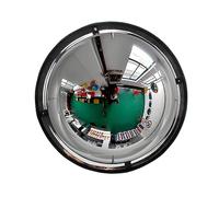 Acrylic Convex Mirror, Indoor Safety Mirror, Round Wall Mirror for Parking Assistance, 360 Degree Viewing Angle for Traffic and Warehouse Use