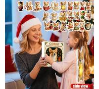 Acrylic Corgi Pendants Corgis Advent Calendar Christmas Countdown Calendar Window 2025 Advent Calendar For Family decorations beagle Acrylic 2025 corgi calendar,corgi Ornaments corgi 2025 dec