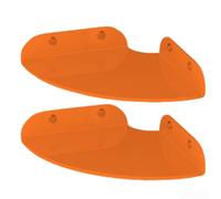 Acrylic Corner Shelves Set of 2, Clear Floating Wall Shelves 24x24x3cm Space-Saving Bathroom Organizers for Small Items(orange)