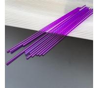 Acrylic Craft Rod 20pcs Multicolor Acrylic Rods, Colored, Lollipop Sticks, 3mm Candy Cake Toppers DIY Model Crafts(Purple,3x100mm)