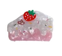 Acrylic Cream Cake Hair Claw With Strong Grip Lovely Styles For Women Of All Ages Hair Styling Accessories